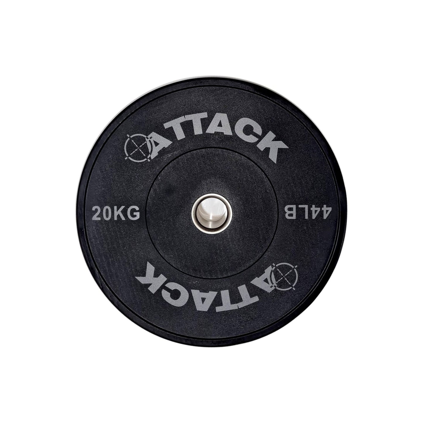 Attack Strength Olympic Solid Rubber Black Bumper Plates