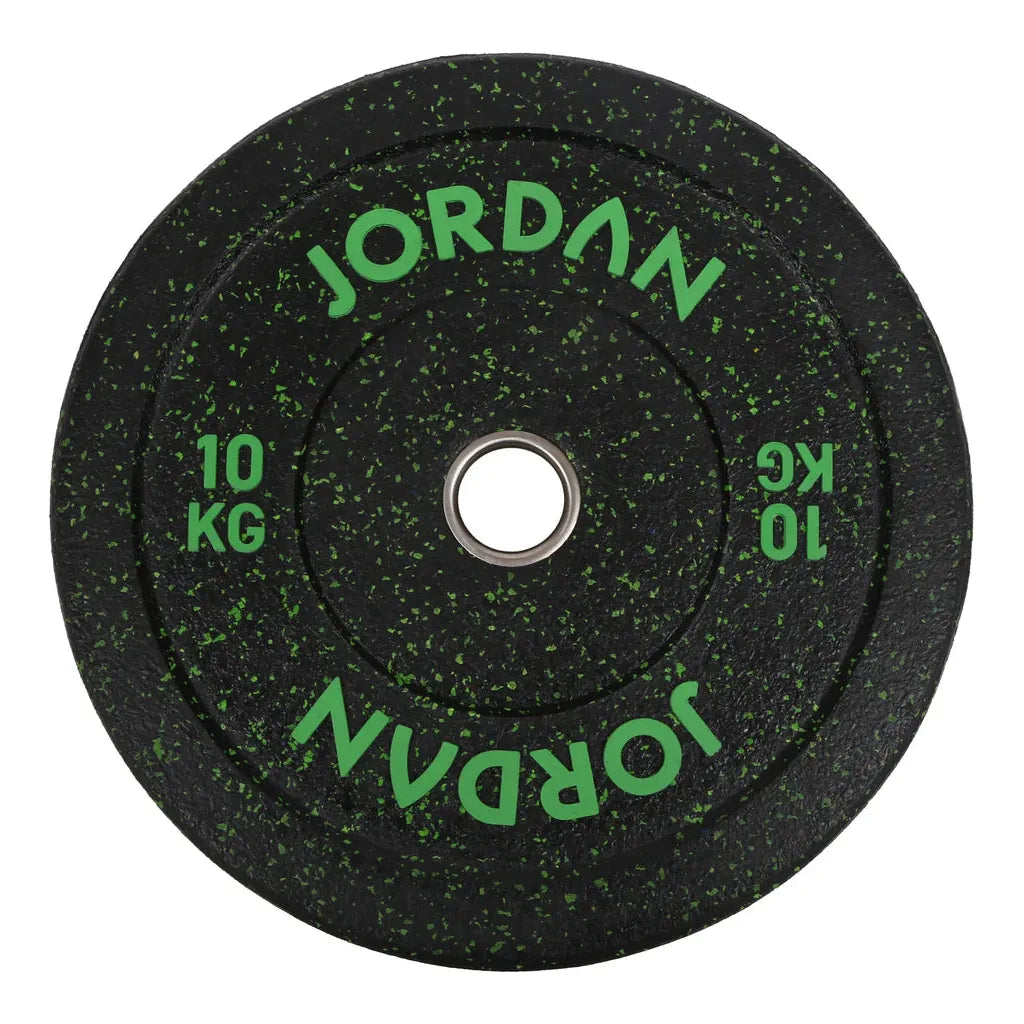 JORDAN 150kg Coloured Rubber Bumper Plate Set - 2x5kg, 2x10kg, 2x15kg, 2x20kg, 2x25kg