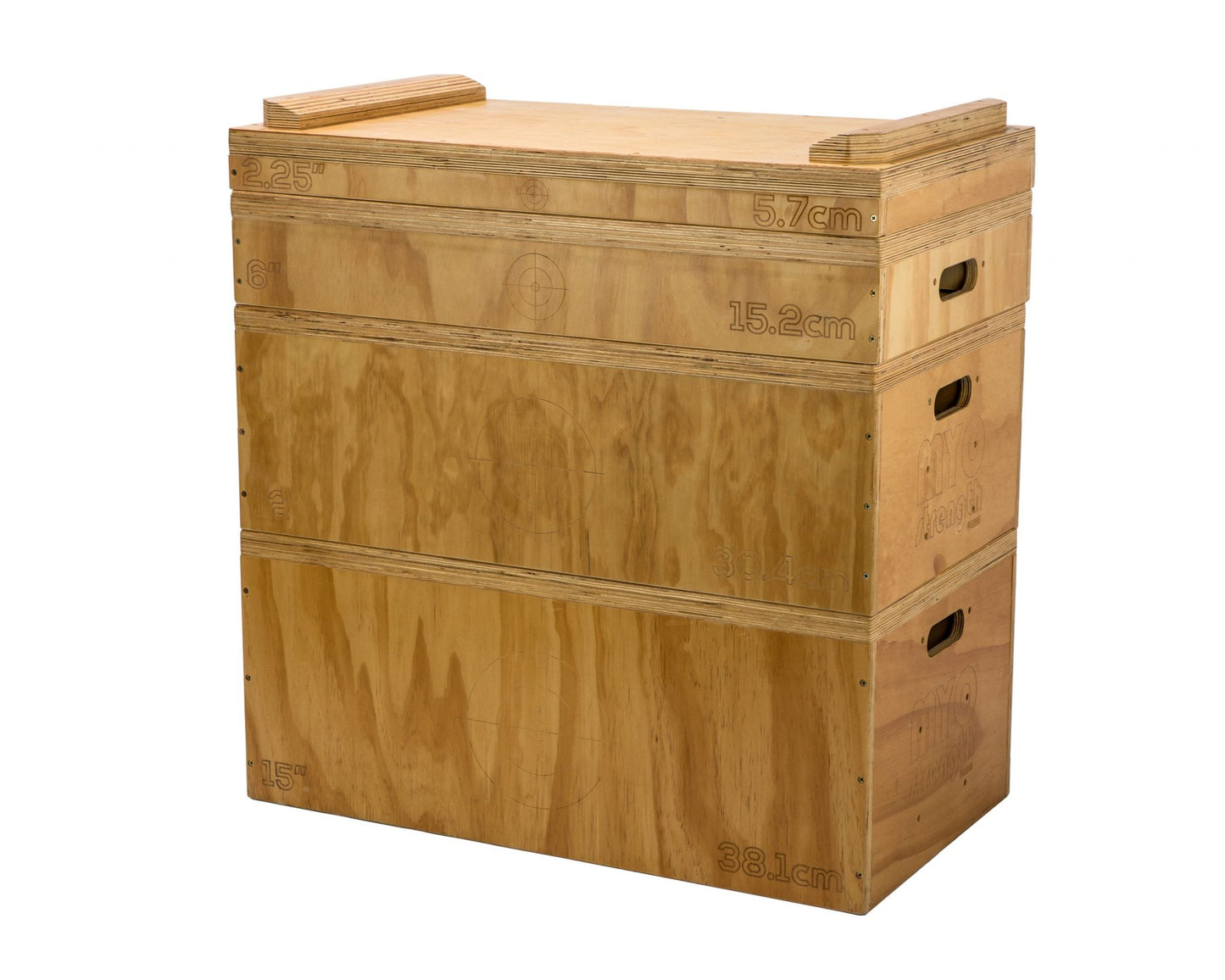 MYO Strength Plyometric Box - Wooden 3 Heights