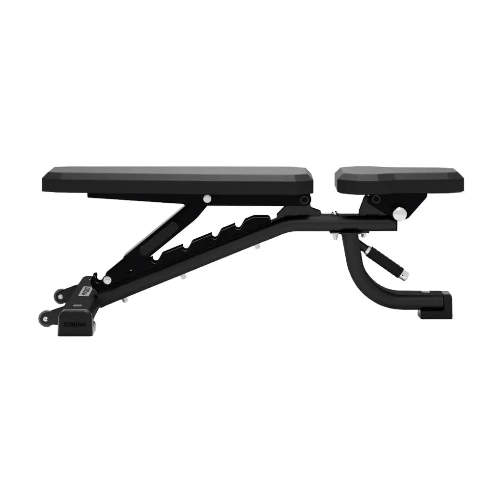JORDAN Fitness Adjustable Bench - Black