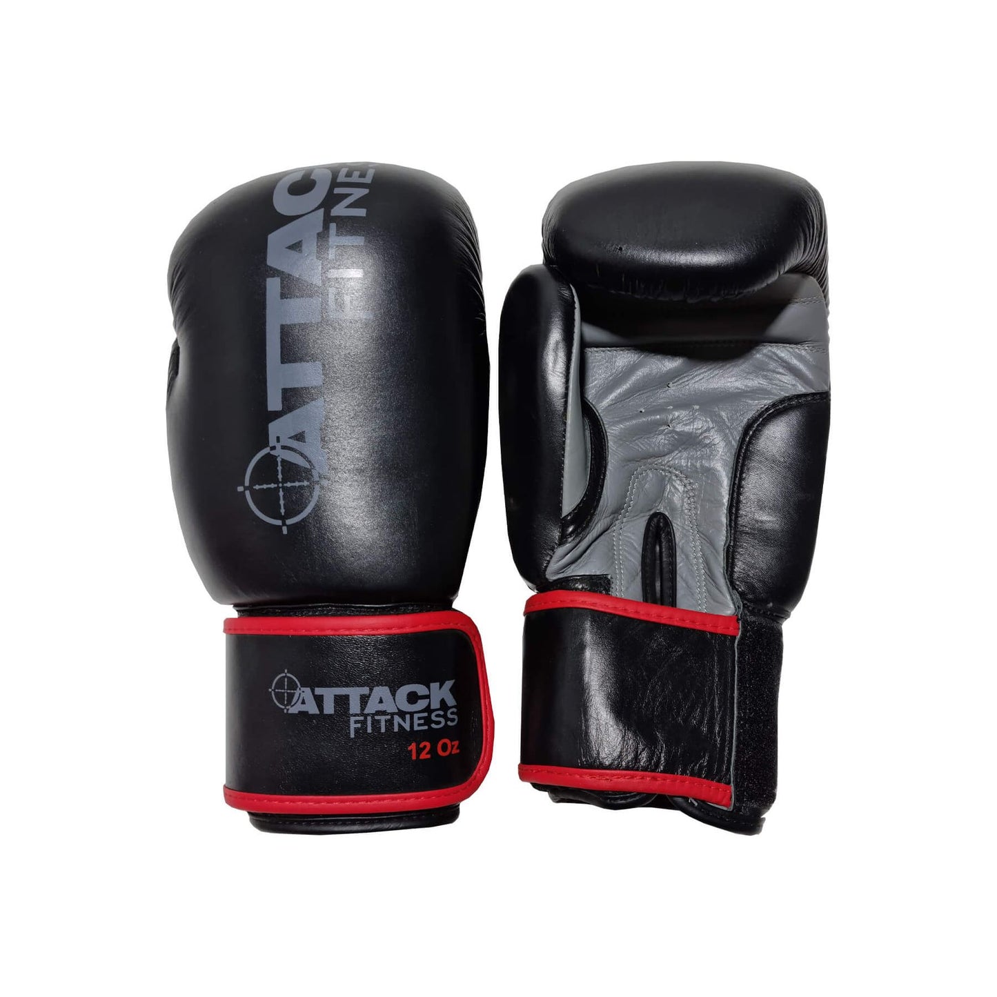 ATTACK Fitness- Boxing Gloves- Black/Grey