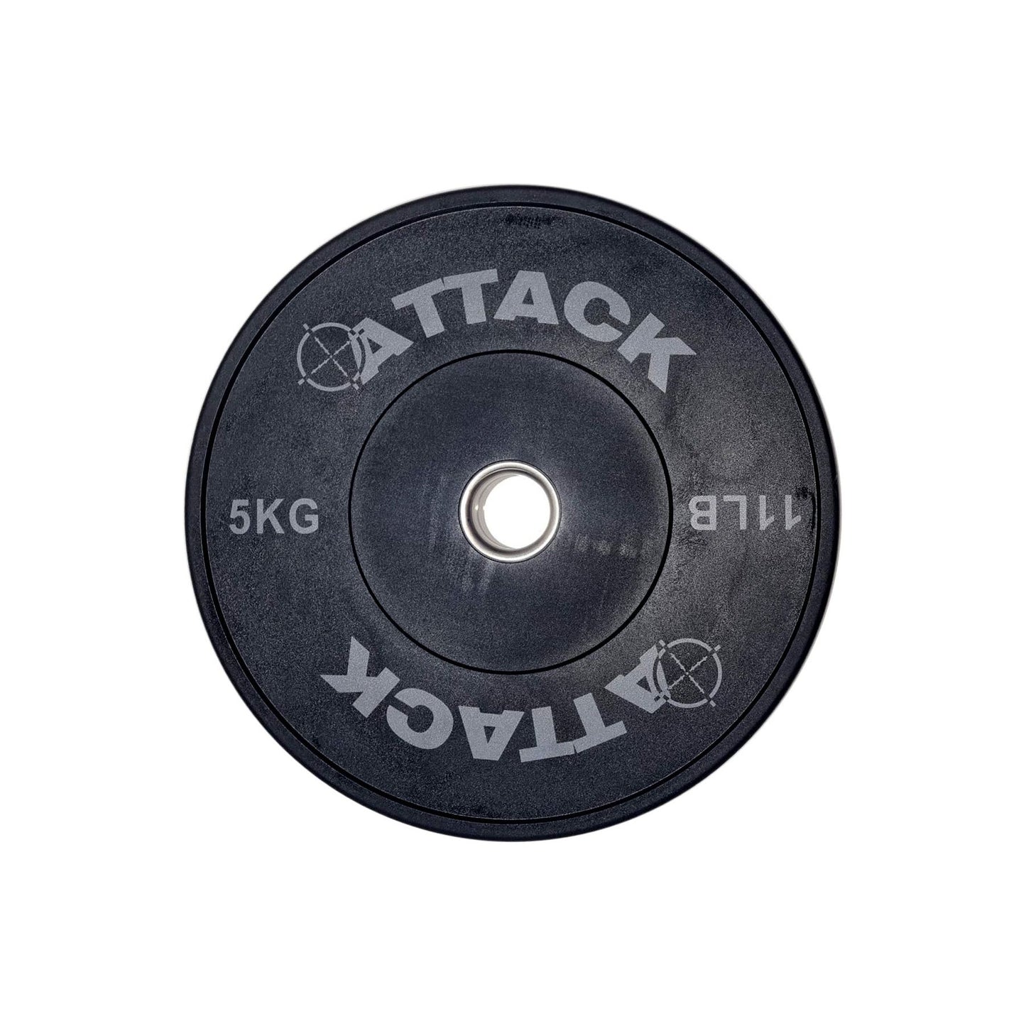 Attack Strength Olympic Solid Rubber Black Bumper Plates