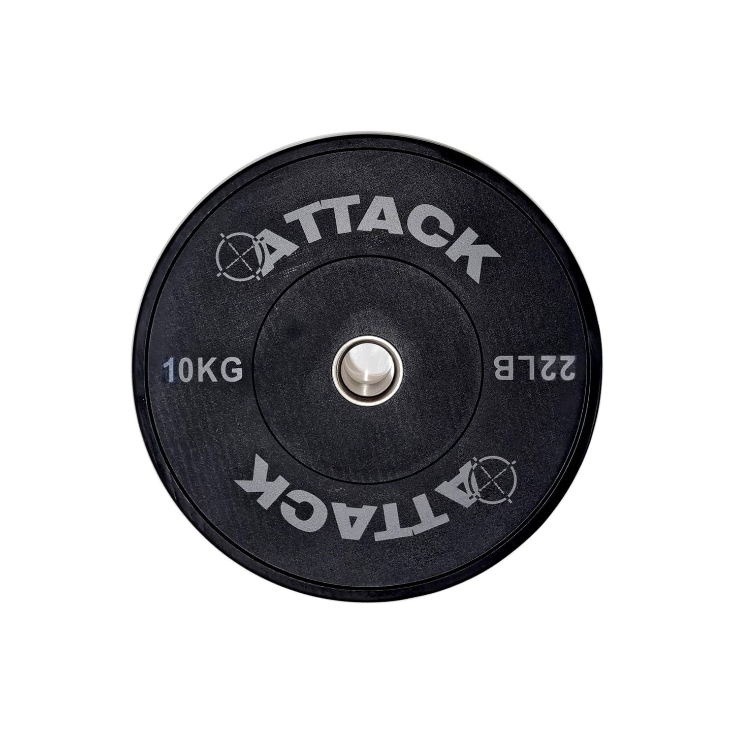 Attack Strength Olympic Solid Rubber Black Bumper Plates