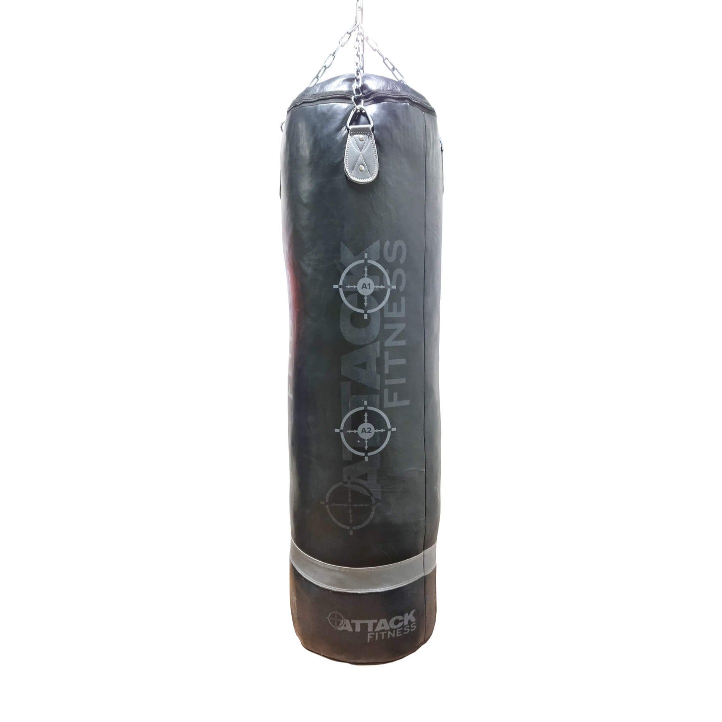 Punch Bag- Heavy Duty Straight 5ft- Leather (Graphite Grey)