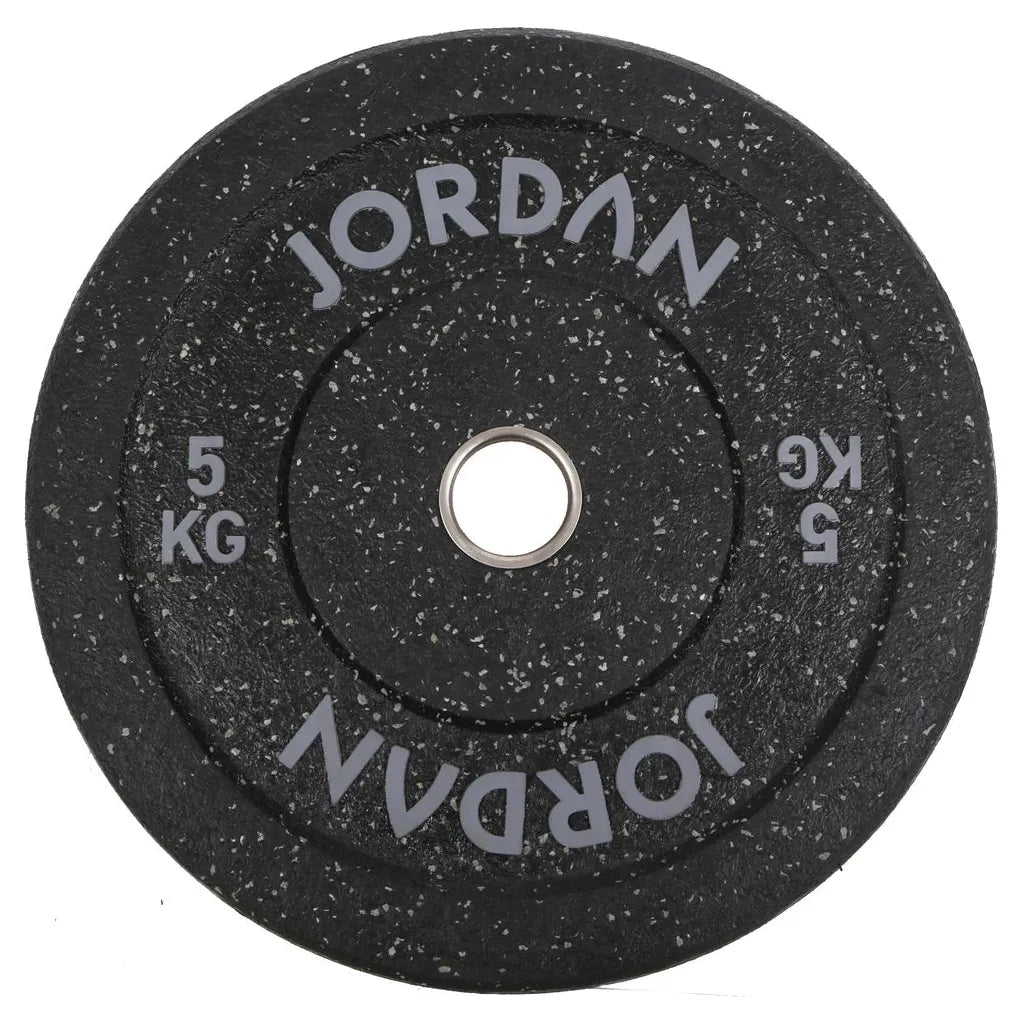 JORDAN 100kg Coloured Rubber Bumper Plate Set - 2x5kg, 2x10kg, 2x15kg, 2x20kg