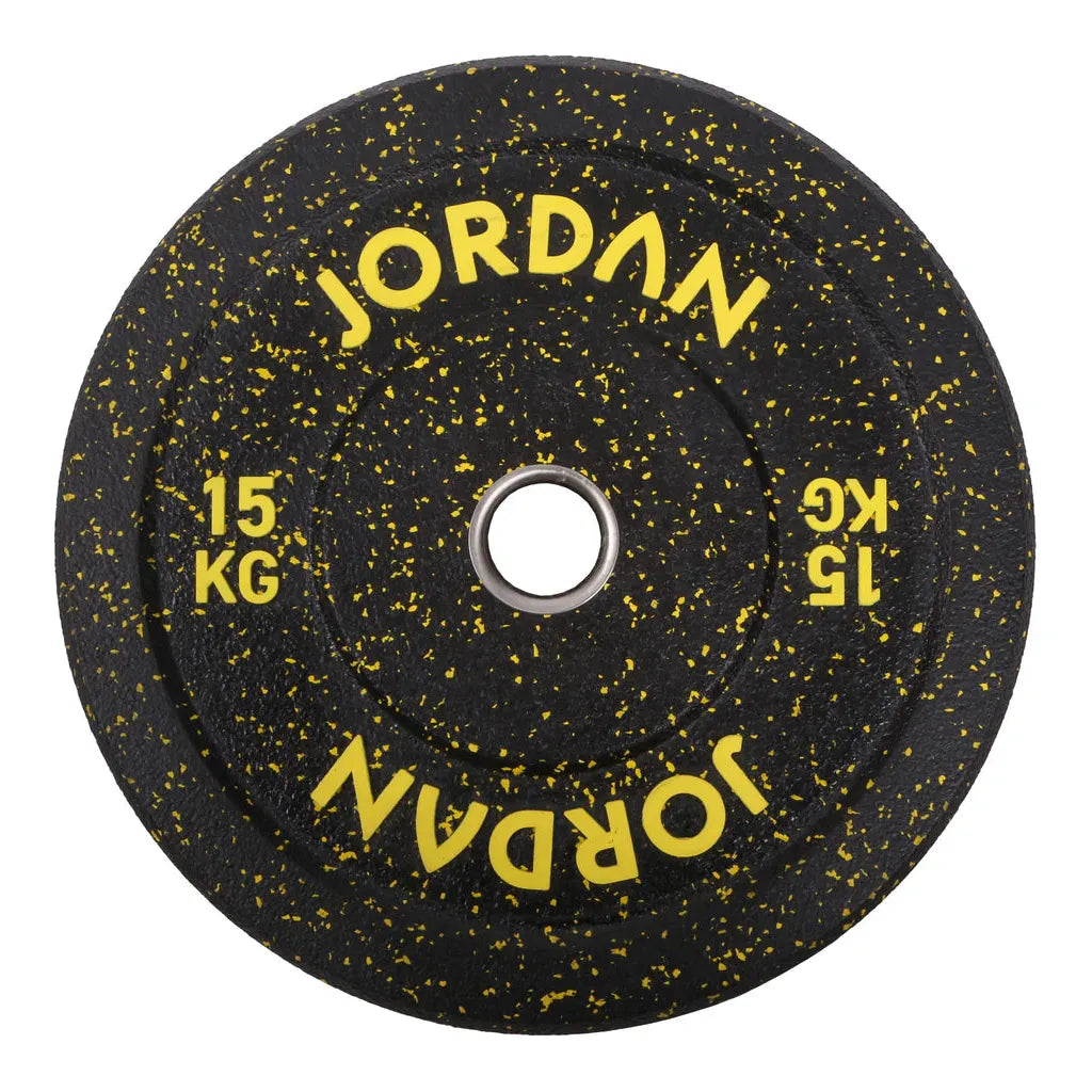JORDAN 100kg Coloured Rubber Bumper Plate Set - 2x5kg, 2x10kg, 2x15kg, 2x20kg