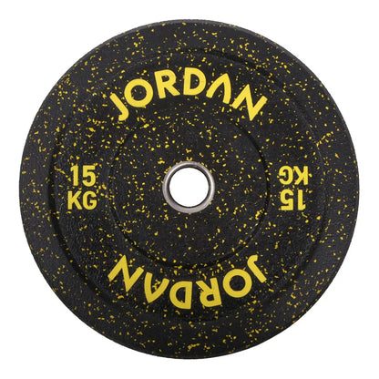 JORDAN 100kg Coloured Rubber Bumper Plate Set - 2x5kg, 2x10kg, 2x15kg, 2x20kg