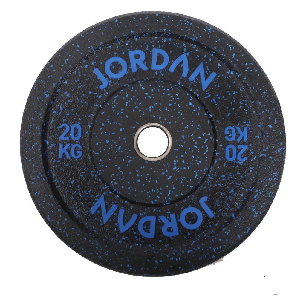 JORDAN 100kg Coloured Rubber Bumper Plate Set - 2x5kg, 2x10kg, 2x15kg, 2x20kg