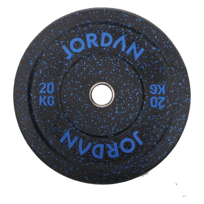 JORDAN 100kg Coloured Rubber Bumper Plate Set - 2x5kg, 2x10kg, 2x15kg, 2x20kg