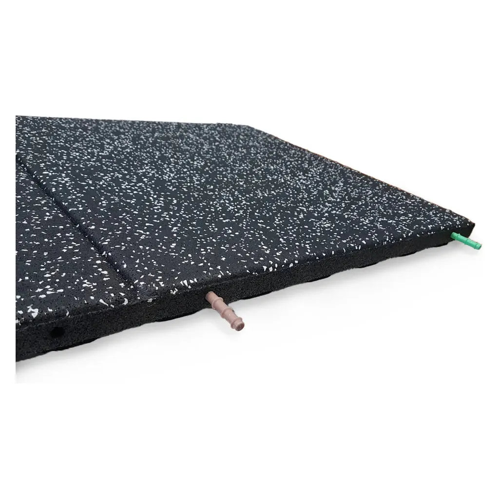JORDAN Activ SHOX - SBR/EPDM Gym Flooring - 500mm x 1000mm Tile, Grey Fleck - 40mm - Including Plastic Joining Pins